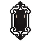 54"x14" Full Length Frameless Wall Mirror, Modern Venetian Style Glass, Wall Mounted