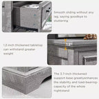 46 Farmhouse 5 Drawers Dresser for Bedroom, Tall Wood Chest of Drawers with Natural Texture for Bedroom, Living Room
