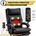 Executive 4-Point Massage Office Chair with Footrest