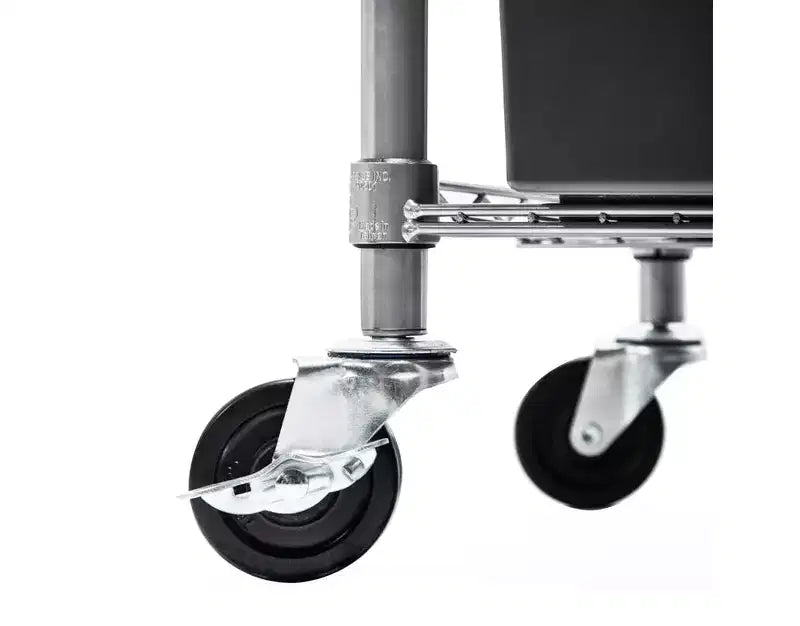 7-Tier NSF-Certified 22-Bin Rack Storage System, Steel Wire with Mobile Wheels and Leveling Feet