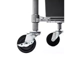 7-Tier NSF-Certified 22-Bin Rack Storage System, Steel Wire with Mobile Wheels and Leveling Feet