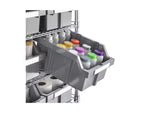 7-Tier NSF-Certified 22-Bin Rack Storage System, Steel Wire with Mobile Wheels and Leveling Feet