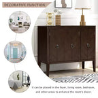 Vintage Accent Storage Cabinet with Adjustable Shelf, Solid Wood Sideboard Console Table Sofa Table