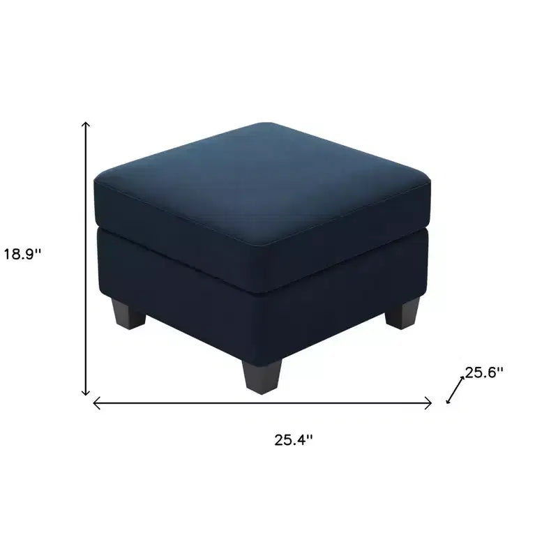 25 Velvet Storage Ottoman