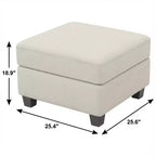 25 Velvet Storage Ottoman