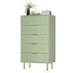 5-Drawer Dresser with Wide Drawers - Modern Wooden Chest for Bedroom, Living Room, Closet & Hallway Storage
