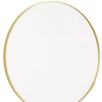 30" Gold Metal Round Framed Bathroom Vanity Mirror, Waterproof & Rust-Resistant Wall Mount