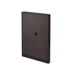 27.5" Metal Folding Storage Cabinet, Filing Cabinet with Locking Doors & Adjustable Shelves, Black