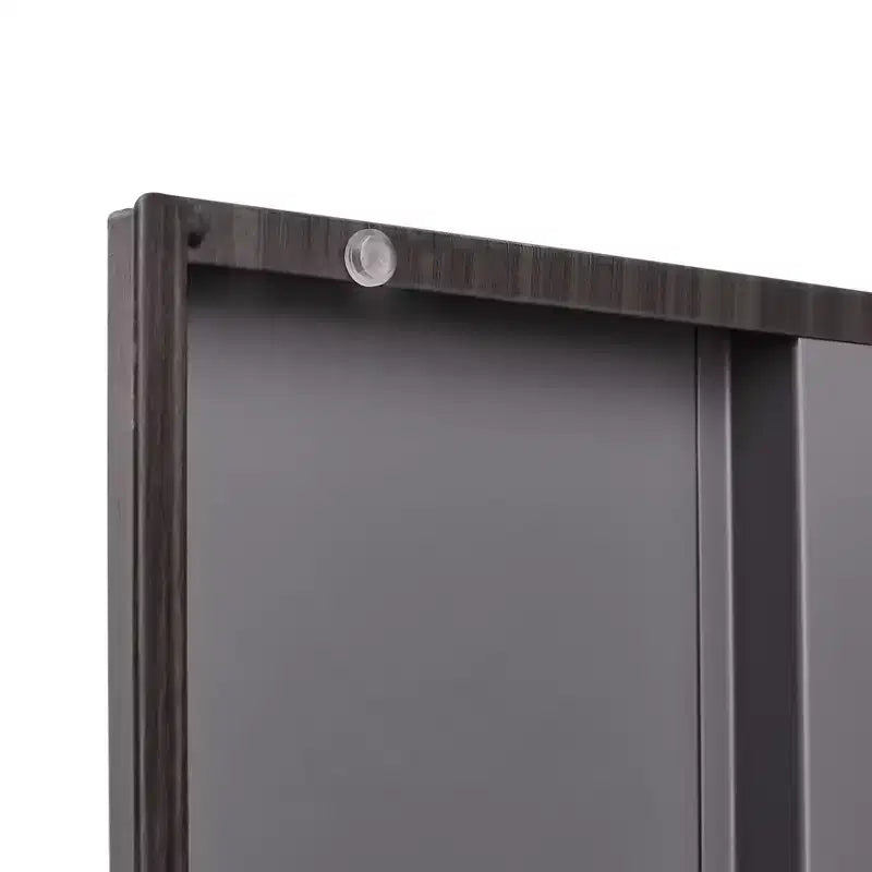 27.5" Metal Folding Storage Cabinet, Filing Cabinet with Locking Doors & Adjustable Shelves, Black