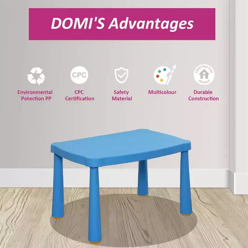 Children's Activity Table for Classroom and Home, Lightweight Rectangular Kids Table with Rounded Corners
