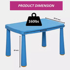 Children's Activity Table for Classroom and Home, Lightweight Rectangular Kids Table with Rounded Corners