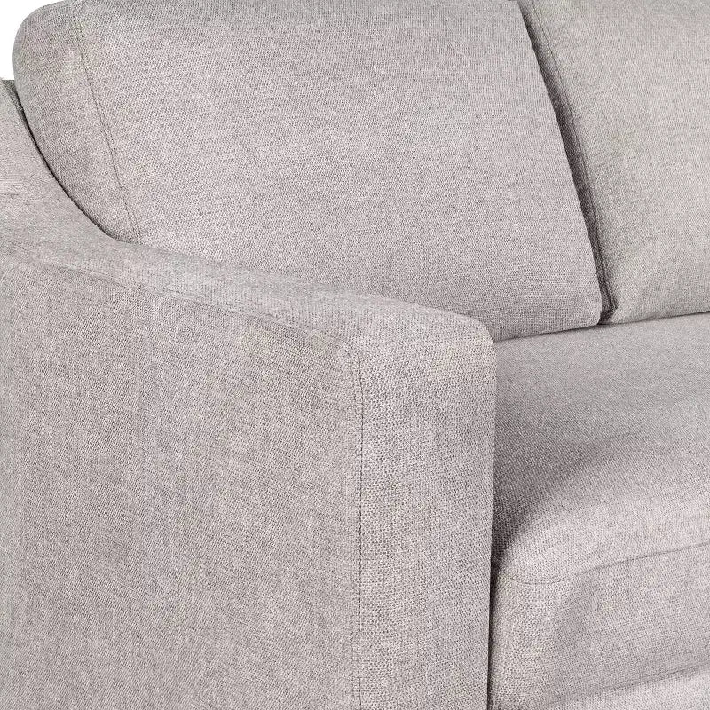Queen Size Pullout Sofa Bed, Linen Convertible Couch with Innerspring Mattress, Seats 3