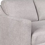 Queen Size Pullout Sofa Bed, Linen Convertible Couch with Innerspring Mattress, Seats 3