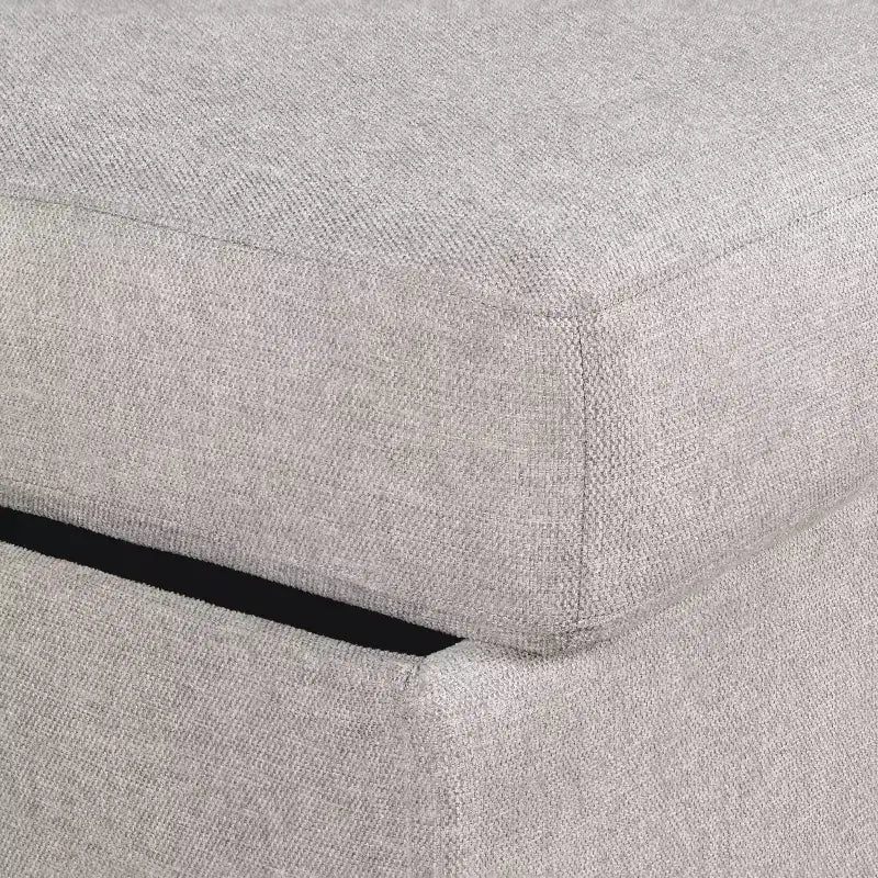 Queen Size Pullout Sofa Bed, Linen Convertible Couch with Innerspring Mattress, Seats 3