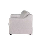 Queen Size Pullout Sofa Bed, Linen Convertible Couch with Innerspring Mattress, Seats 3