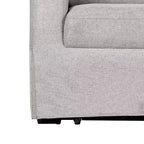 Queen Size Pullout Sofa Bed, Linen Convertible Couch with Innerspring Mattress, Seats 3