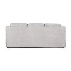 Queen Size Pullout Sofa Bed, Linen Convertible Couch with Innerspring Mattress, Seats 3