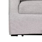 Queen Size Pullout Sofa Bed, Linen Convertible Couch with Innerspring Mattress, Seats 3