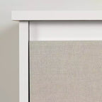 6 Drawer Double Dresser White/Beige