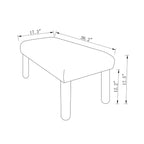 Upholstered Bench in Rust Boucle, Rectangle Plywood Frame Accent Bench for Bedroom or Entryway