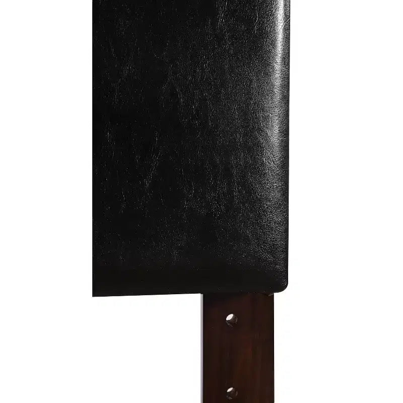 Queen Adjustable Height Headboard, Faux Leather Upholstered, Wall or Bed Frame Mount, Minimalist Style