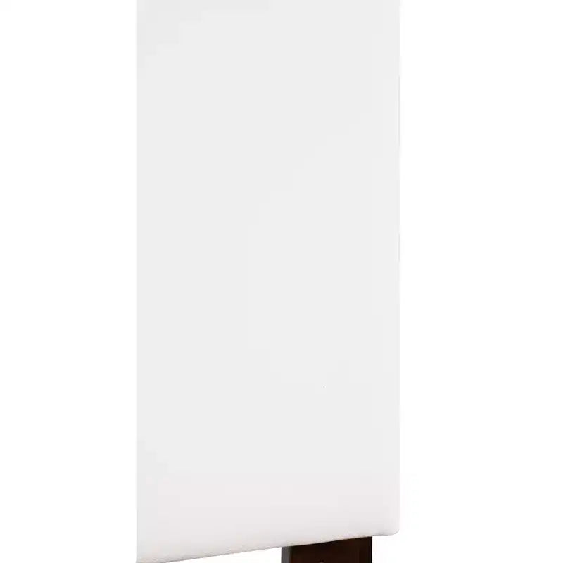Queen Adjustable Height Headboard, Faux Leather Upholstered, Wall or Bed Frame Mount, Minimalist Style