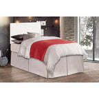 Queen Adjustable Height Headboard, Faux Leather Upholstered, Wall or Bed Frame Mount, Minimalist Style