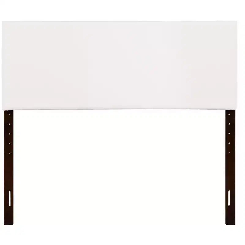 Tête de lit Queen à hauteur réglable, revêtement en similicuir, fixation murale ou sur cadre de lit, style minimaliste