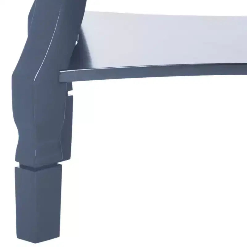 1-Drawer Nightstand, Rubberwood Bedside Table with Open Shelf and High-Gloss Iron Hardware