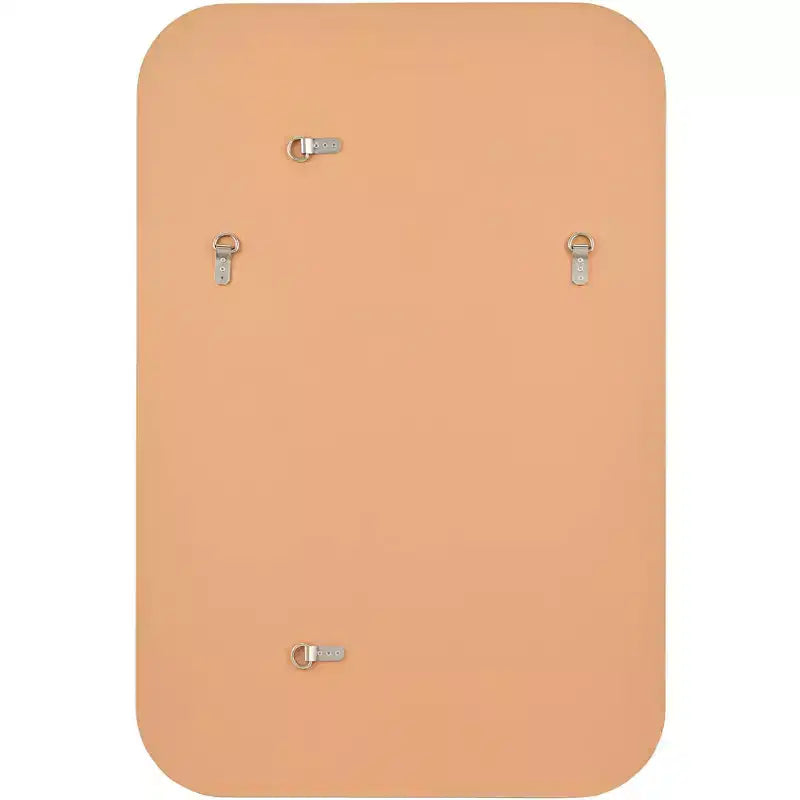 28x42" Rectangular Vanity Wall Mirror, Gold MDF Frame with Beveled Glass, Vertical or Horizontal Mount