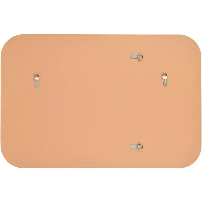 28x42" Rectangular Vanity Wall Mirror, Gold MDF Frame with Beveled Glass, Vertical or Horizontal Mount