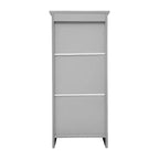 Bathroom Storage Cabinet Organizer with Magnetic Closure Door, In-Cabinet Adjustable Shelf, and Upper Open Shelf