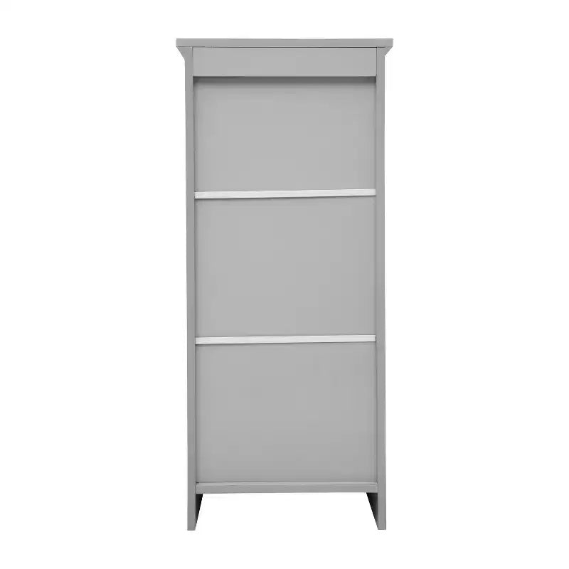 Bathroom Storage Cabinet Organizer with Magnetic Closure Door, In-Cabinet Adjustable Shelf, and Upper Open Shelf