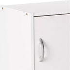 Heavy Duty Engineered Wood 3 Door Enclosed Multipurpose Storage Cabinet for Kitchen, Office, Kids Room, and Other Home Organization