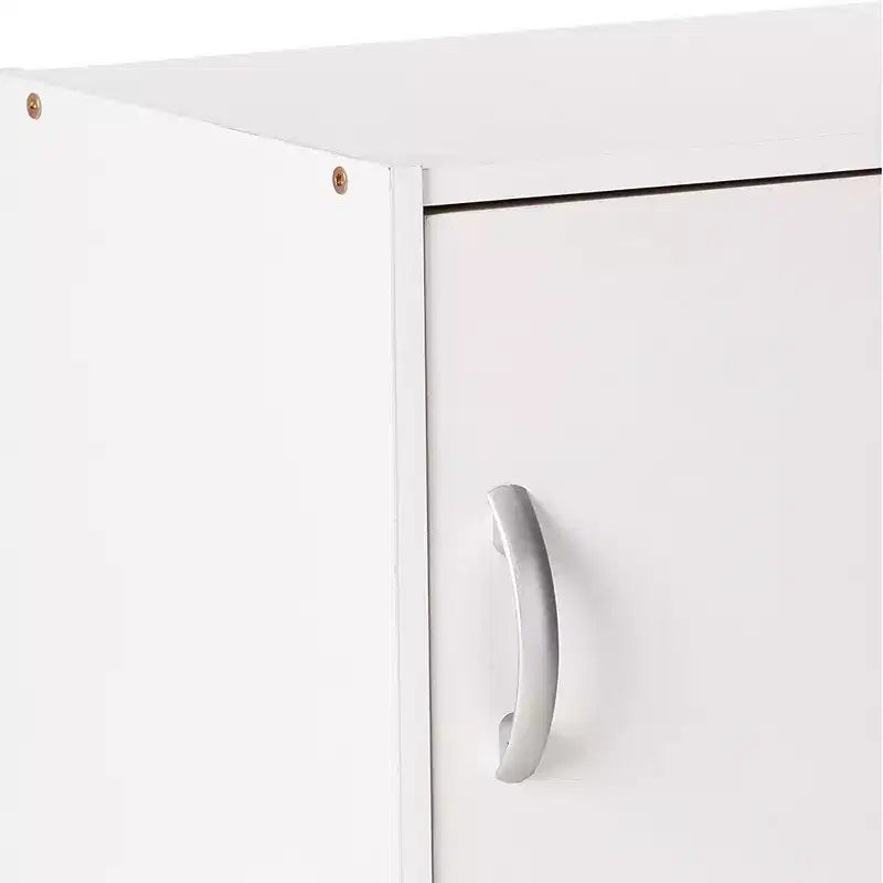 Heavy Duty Engineered Wood 3 Door Enclosed Multipurpose Storage Cabinet for Kitchen, Office, Kids Room, and Other Home Organization