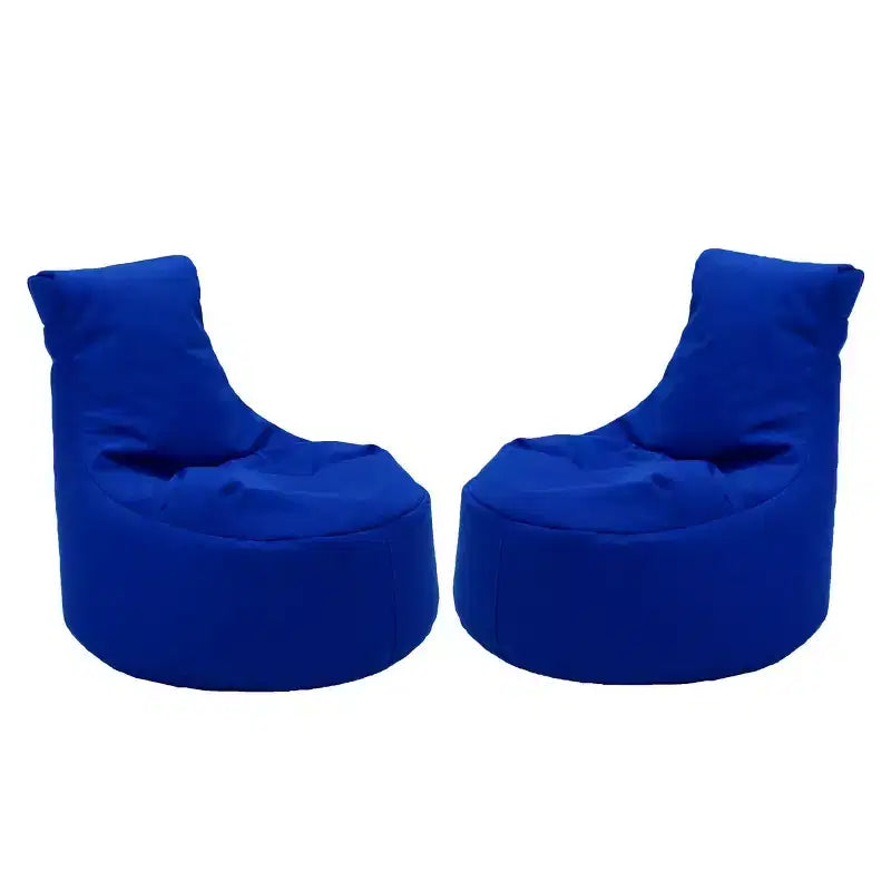 2-Pack Kids' Bean Bags, Indoor/Outdoor Polystyrene Fill Olefin Fabric Seat, Holds 150 lbs
