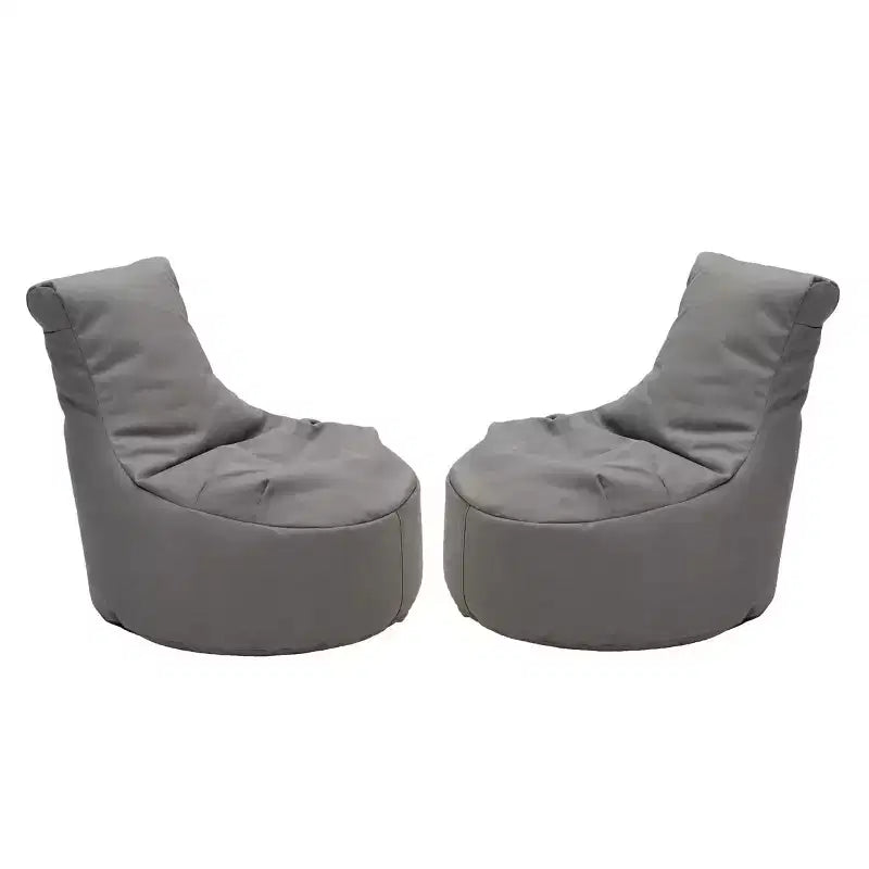 2-Pack Kids' Bean Bags, Indoor/Outdoor Polystyrene Fill Olefin Fabric Seat, Holds 150 lbs