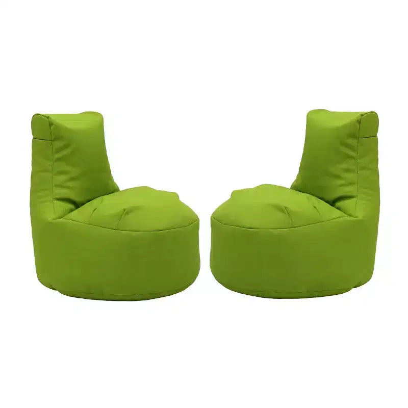 2-Pack Kids' Bean Bags, Indoor/Outdoor Polystyrene Fill Olefin Fabric Seat, Holds 150 lbs