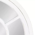 28x44" Arched Wall Mirror, Wood Frame, Wall Mount