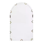 28x44" Arched Wall Mirror, Wood Frame, Wall Mount