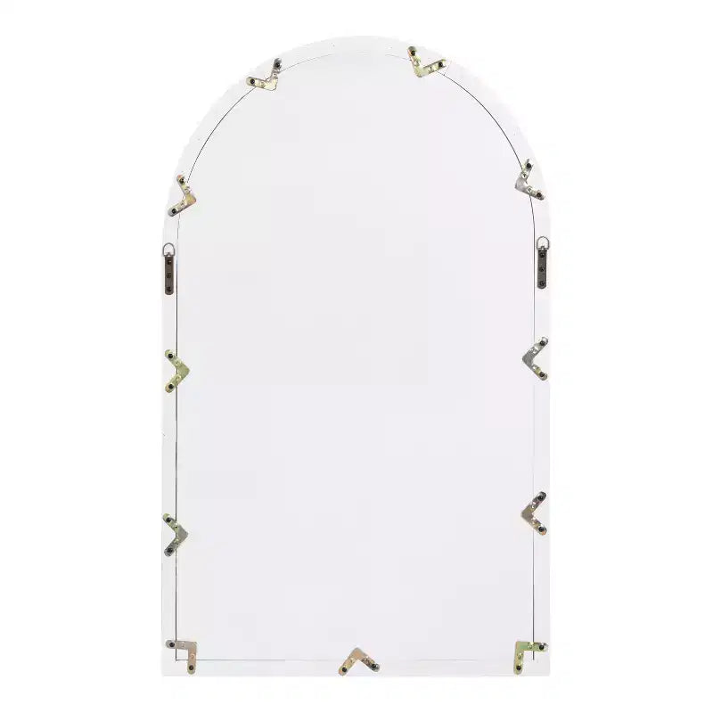 28x44" Arched Wall Mirror, Wood Frame, Wall Mount