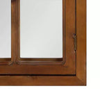 28x44" Arched Wall Mirror, Wood Frame, Wall Mount