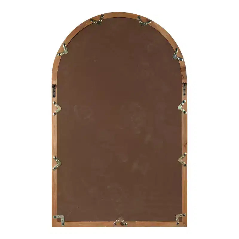 28x44" Arched Wall Mirror, Wood Frame, Wall Mount