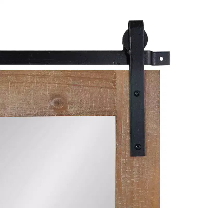 42x27" Framed Wall Mirror with Bottom Shelf and Hooks, Plastic Frame, Wall Mount