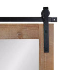 42x27" Framed Wall Mirror with Bottom Shelf and Hooks, Plastic Frame, Wall Mount