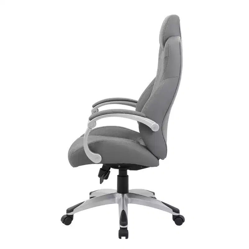 Executive Hinged Armchair, High-Back Office Chair with Lumbar Support, Swivel, Adjustable Height & Tilt