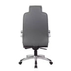 Executive Hinged Armchair, High-Back Office Chair with Lumbar Support, Swivel, Adjustable Height & Tilt