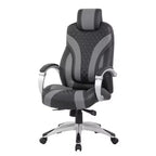 Executive Hinged Armchair, High-Back Office Chair with Lumbar Support, Swivel, Adjustable Height & Tilt