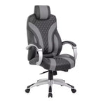Executive Hinged Armchair, High-Back Office Chair with Lumbar Support, Swivel, Adjustable Height & Tilt