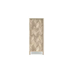 5 Drawer Dresser, Tan, Mid-Century Modern with Oak Grain and Chevron Pattern, Ball-Bearing Glides